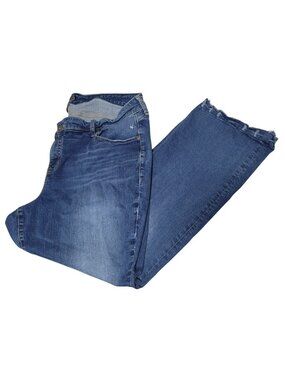 Torrid Mid Rise Slim Boot Jeans Womens Plus Size 22 Short Medium Wash Denim Pant
